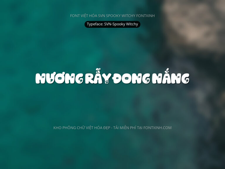 Font SVN SpookyWitchy Font Xinh