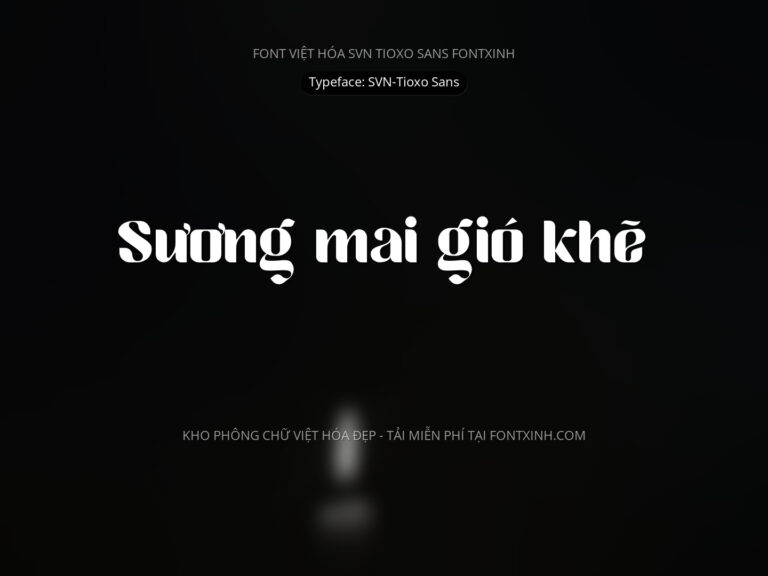 Font SVN TioxoSans Font Xinh