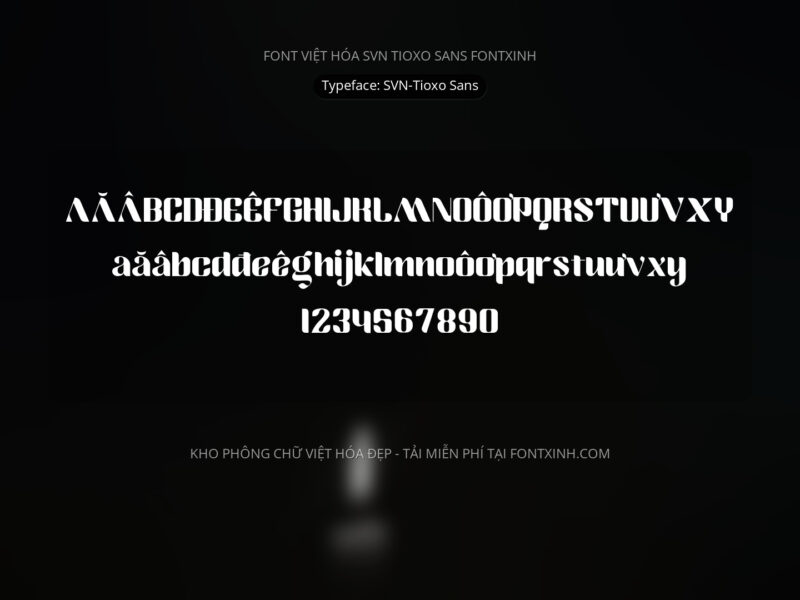 Font SVN TioxoSans Font Xinh