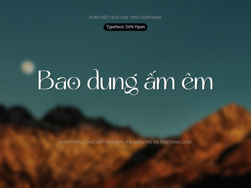 Font SVN Yipes Font Xinh