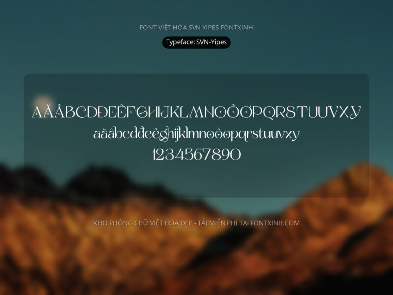 Font SVN Yipes Font Xinh
