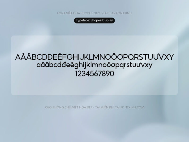 Font Shopee Display & FVH Shopee Text Font Xinh