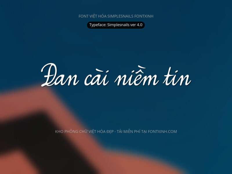 Font Simplesnails Font Xinh
