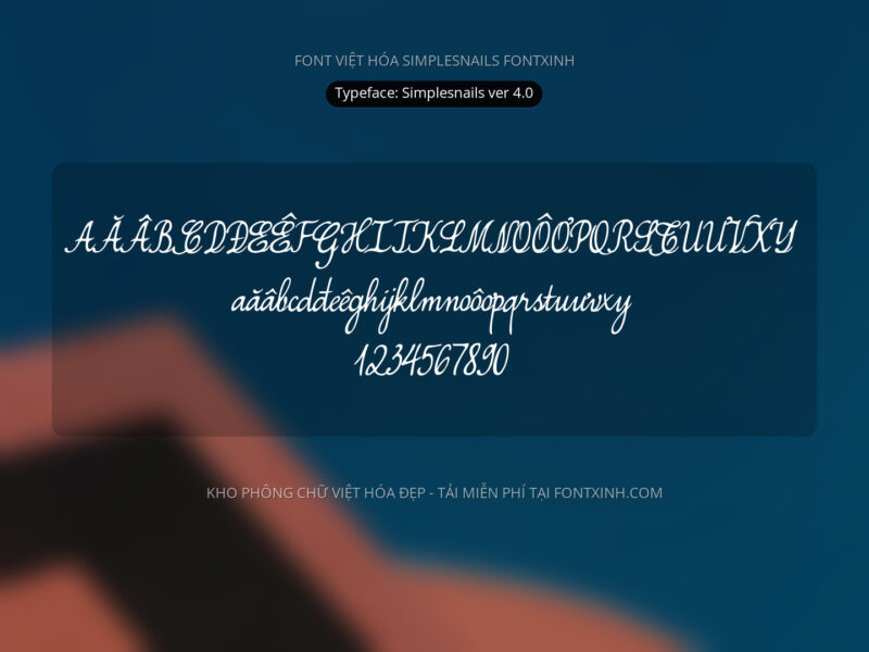 Font Simplesnails Font Xinh