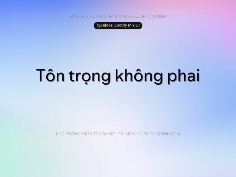 Font Spotify Font Xinh