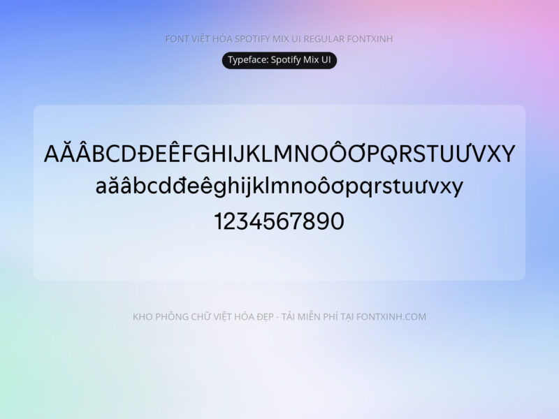 Font Spotify Font Xinh