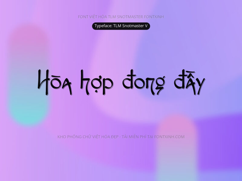 Font TLM Snotmaster V Font Xinh