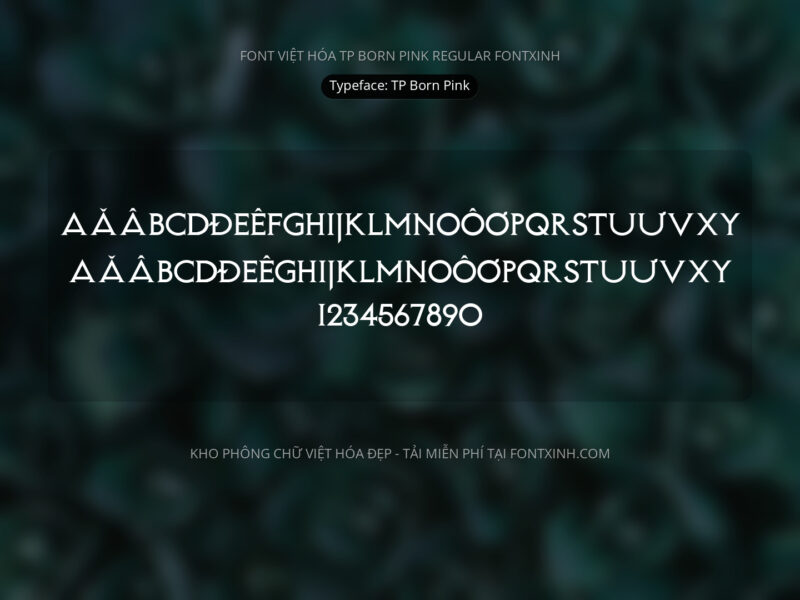 Font TP Born Pink Font Xinh