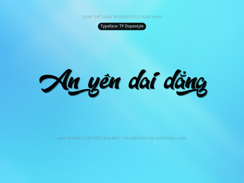 Font LNTH Tp Dopestyle Font Xinh