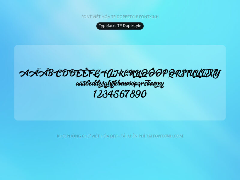 Font LNTH Tp Dopestyle Font Xinh