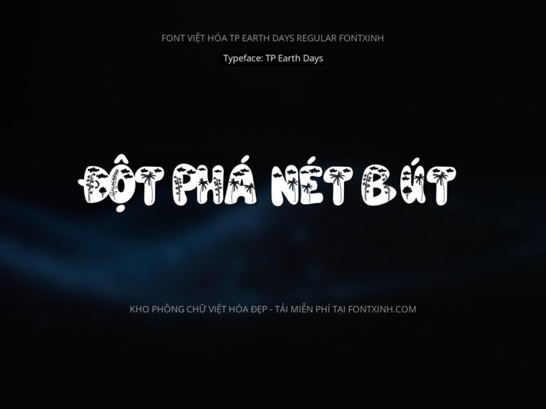 Font TP Earth Days Swash Font Xinh