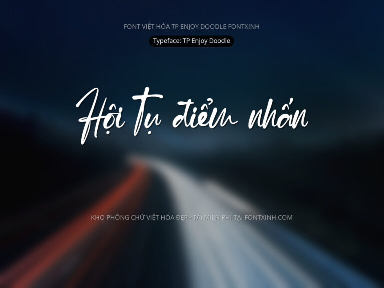 Font TP Enjoy Doodle Regular Font Xinh
