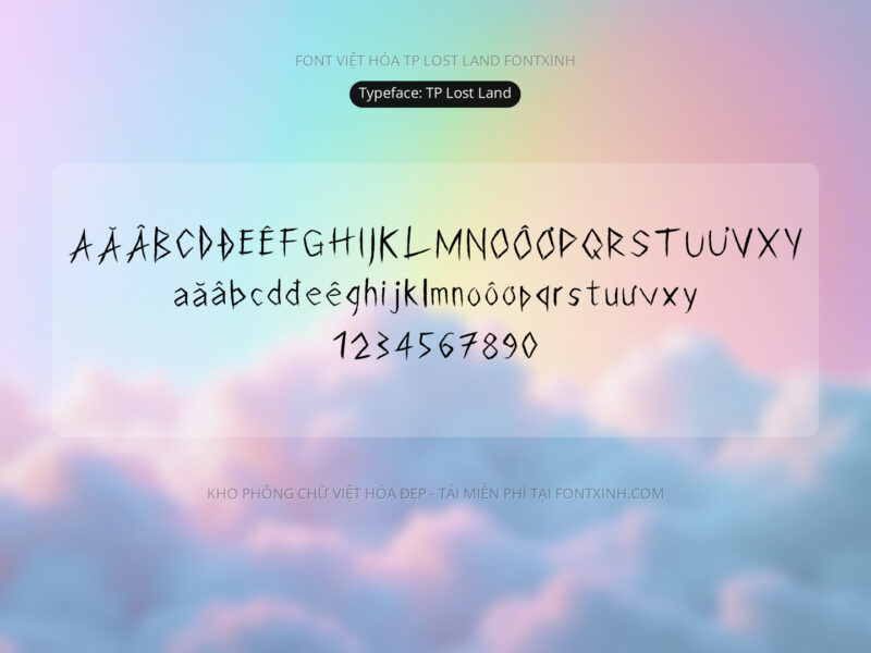 Font TP Lost Land Font Xinh