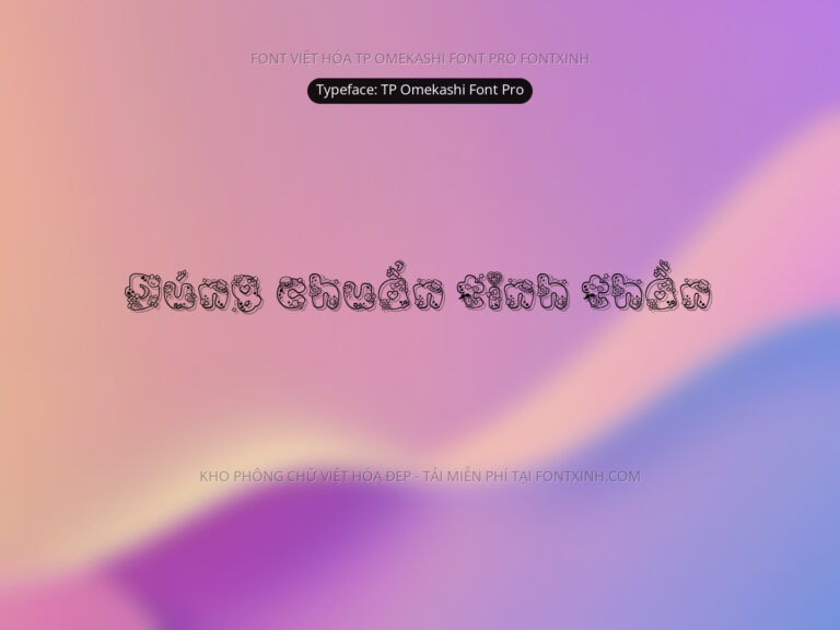 Font TP Omekashi Pro Font Xinh