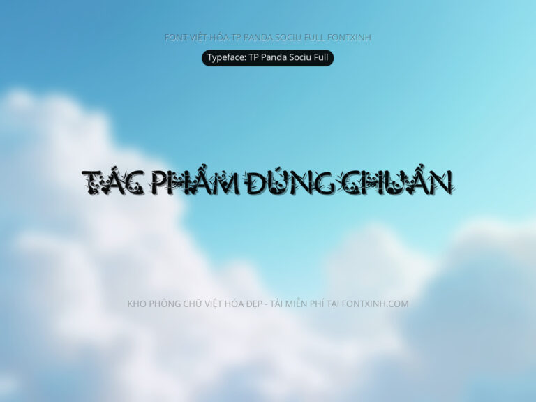 Font TP Panda Sociu Body Font Xinh