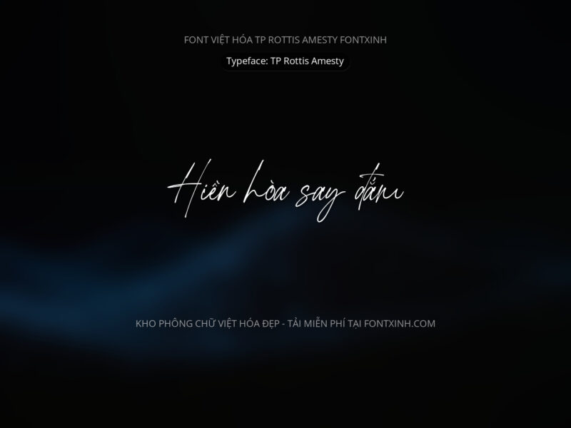 Font TP Rottis Amesty Font Xinh