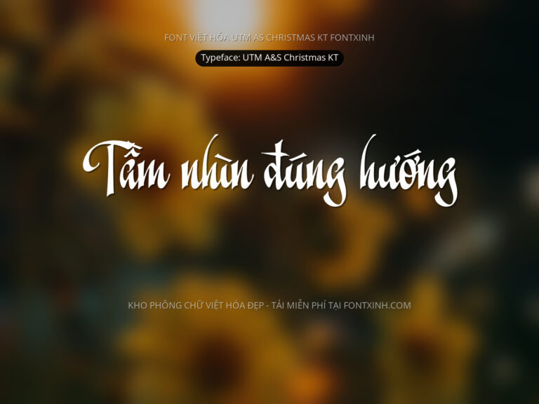 Font UTM As Christmas KT Font Xinh