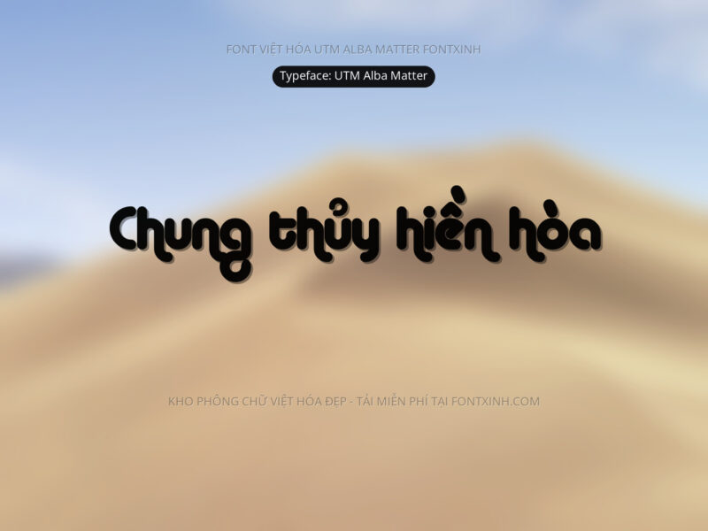 Font UTM Alba Matter Font Xinh