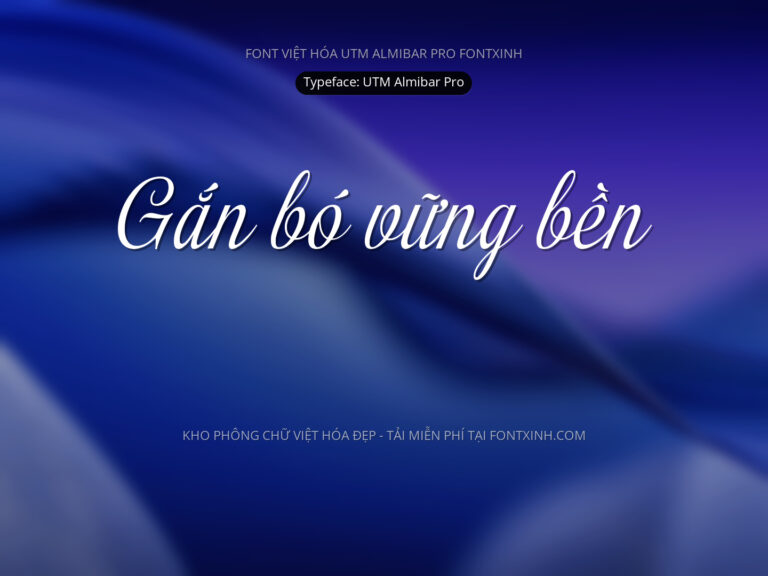 Font UTM Almibar Pro Font Xinh