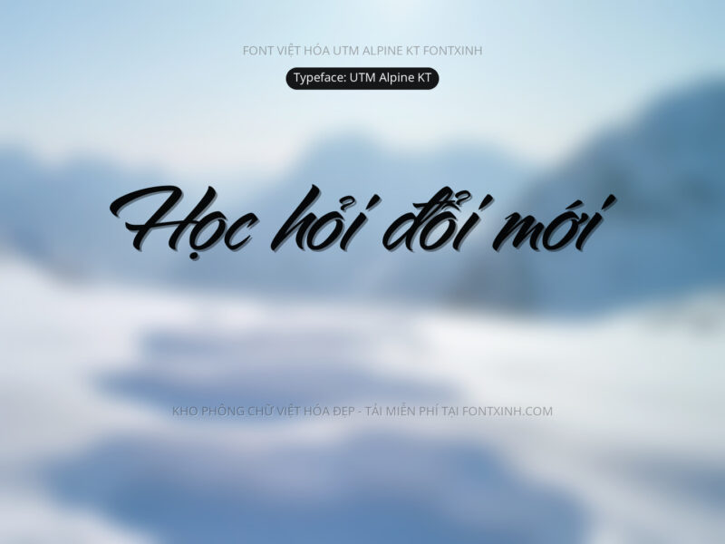 Font UTM Alpine KT Font Xinh