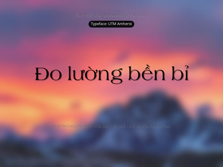 Font UTM Amherst Font Xinh