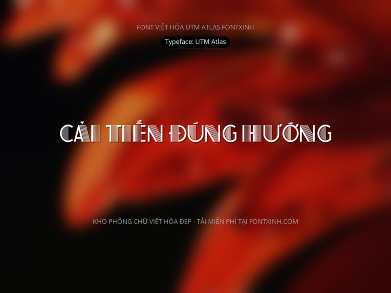 Font UTM Atlas Font Xinh
