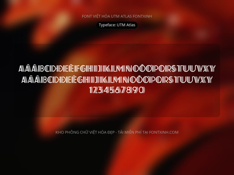 Font UTM Atlas Font Xinh