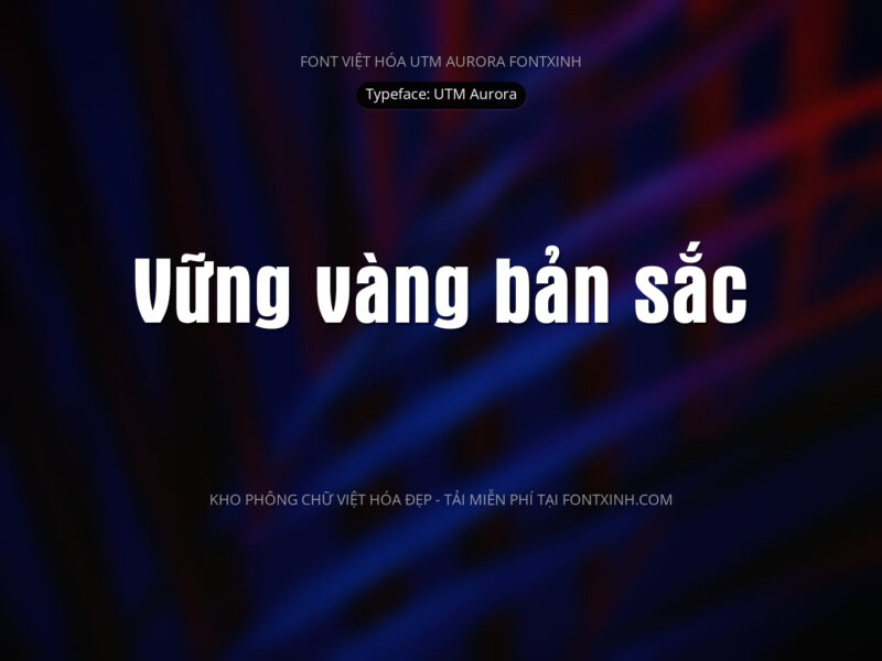 Font UTM Aurora Font Xinh
