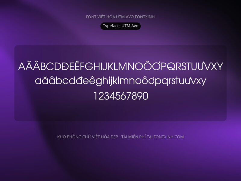 Font UTM Avo Font Xinh