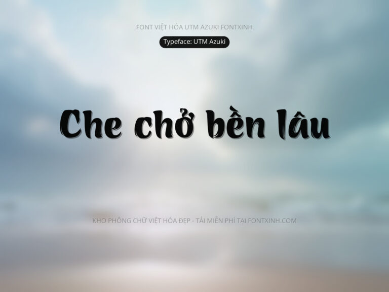 Font UTM Azuki Font Xinh