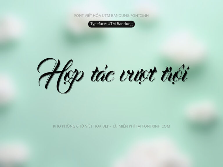 Font UTM Bandung Font Xinh