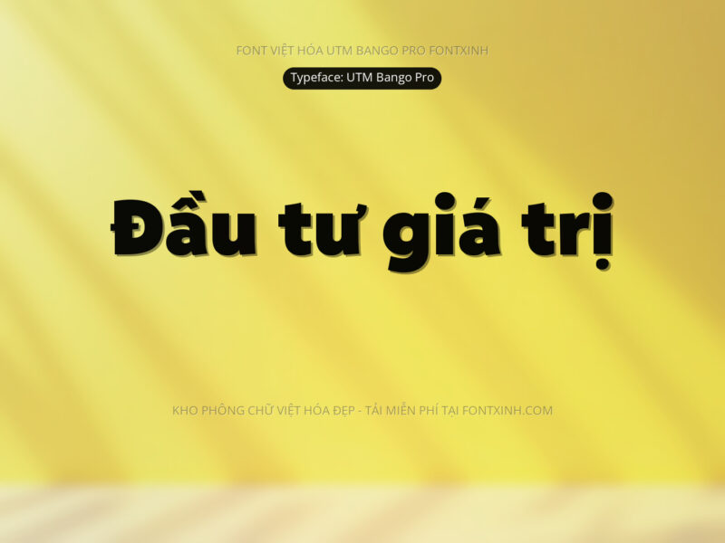 Font UTM Bango Pro Font Xinh