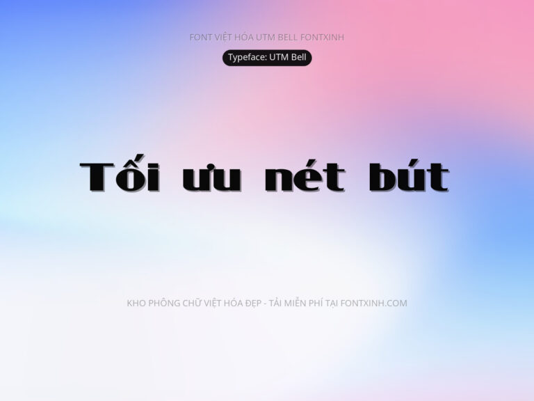 Font UTM Bell Font Xinh