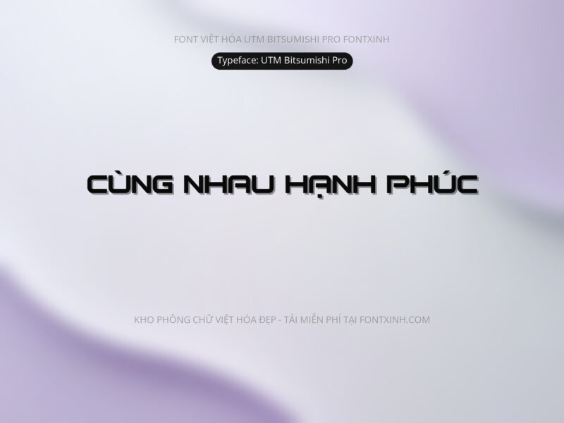 Font UTM Bitsumishi Pro Font Xinh