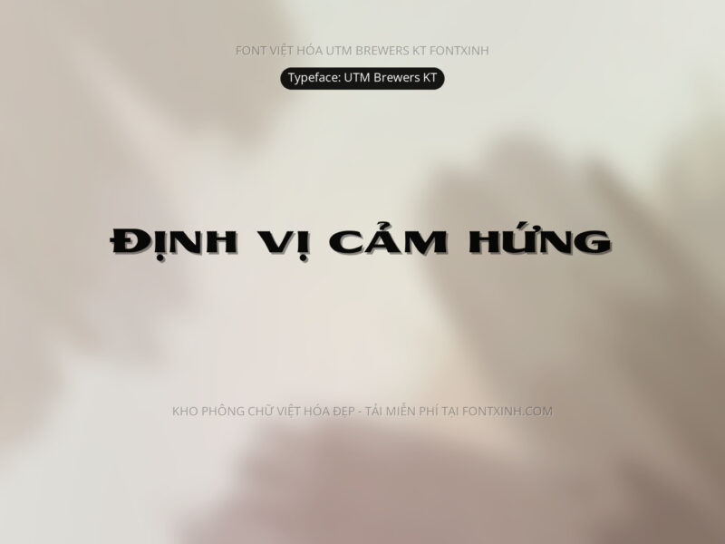 Font UTM Brewers KT Font Xinh