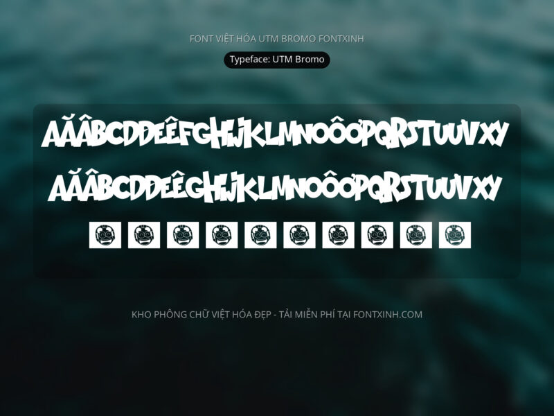 Font UTM Bromo Font Xinh