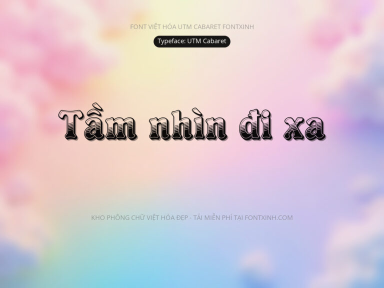 Font UTM Cabaret Font Xinh