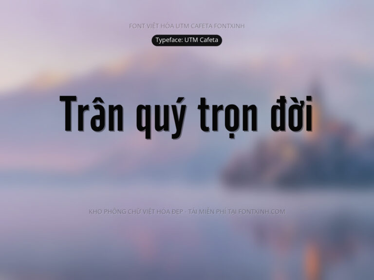 Font UTM Cafeta Font Xinh