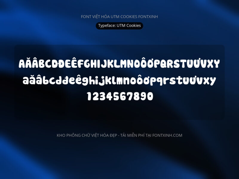 Font UTM Cookies Font Xinh