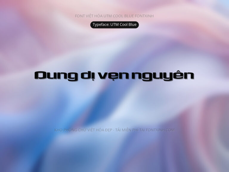 Font UTM Cool Blue Font Xinh