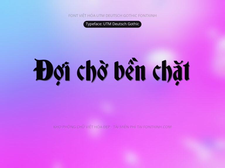 Font UTM Deutsch Gothic Font Xinh
