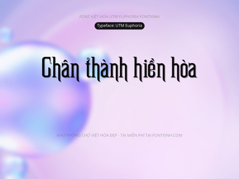 Font UTM Euphoria Font Xinh