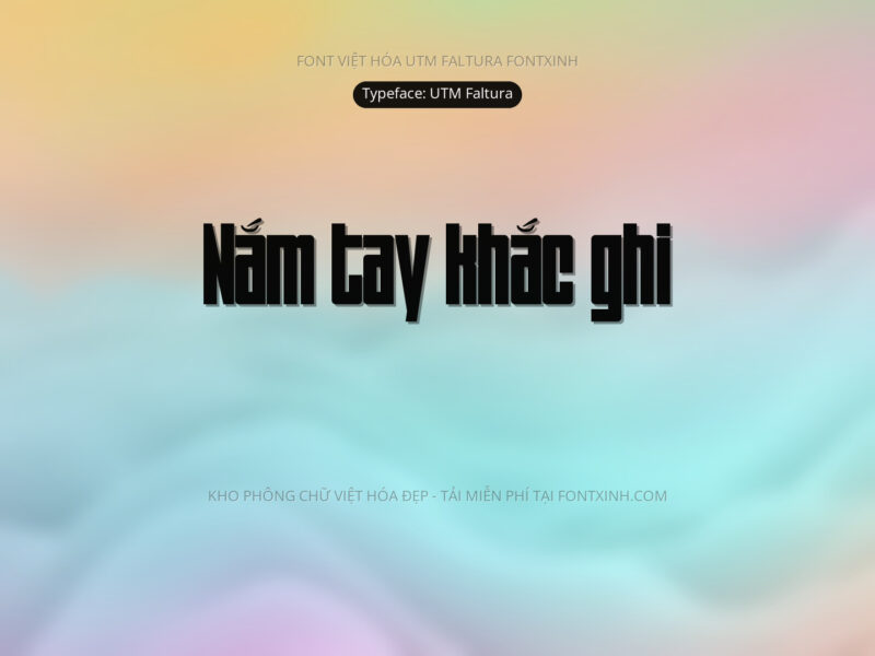 Font UTM Faltura Font Xinh
