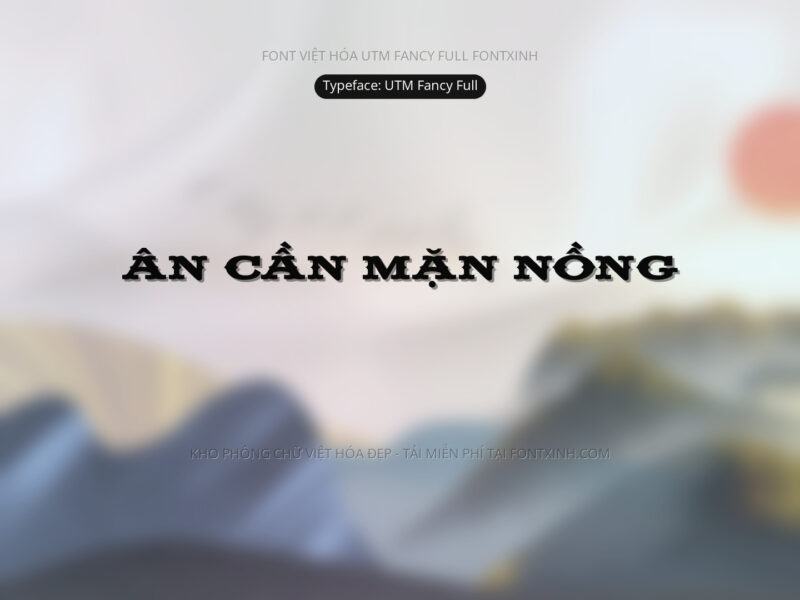 Font UTM Fancy Full Font Xinh