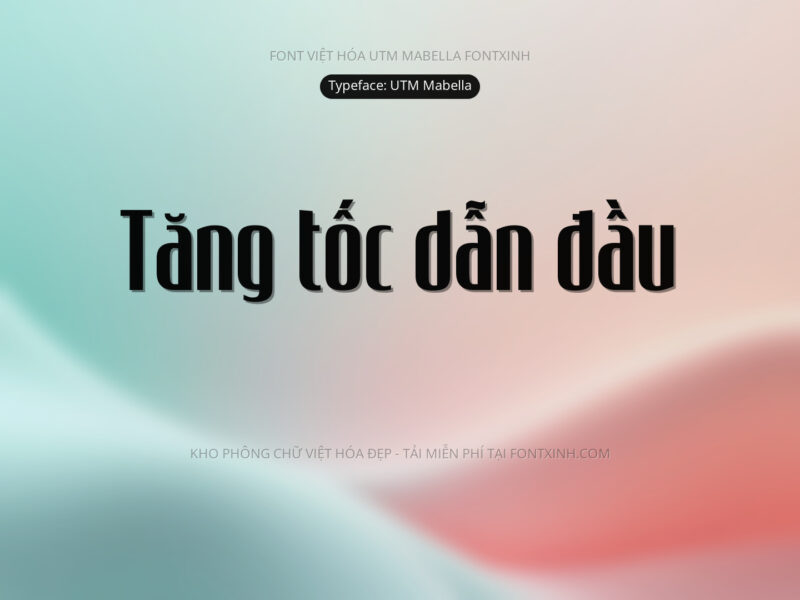 Font UTM Mabella Font Xinh