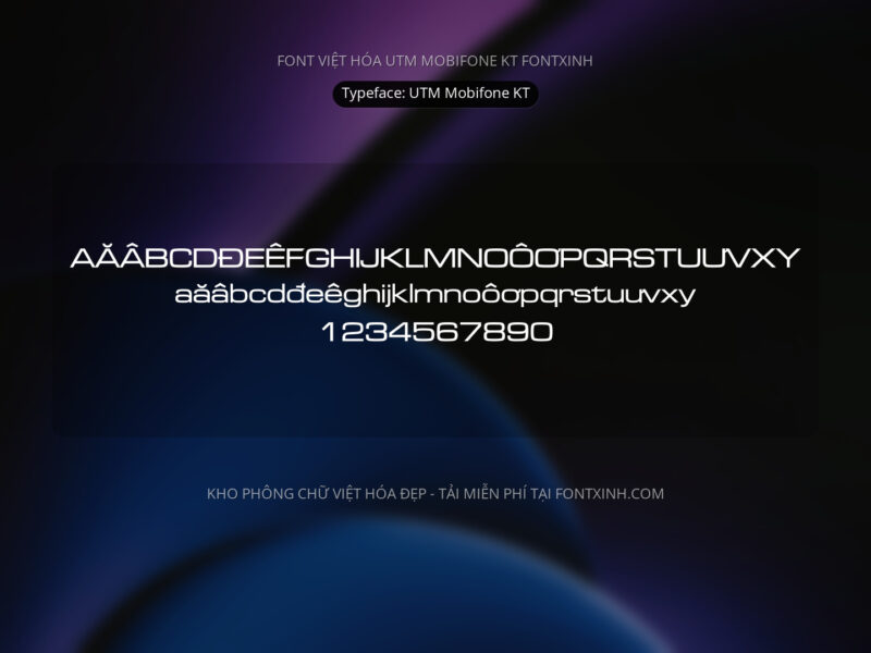 Font UTM Mobifone KT Font Xinh