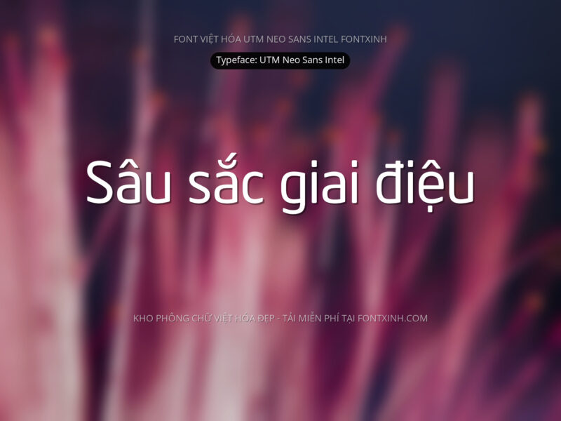 Font UTM Neo Sans Intel Font Xinh