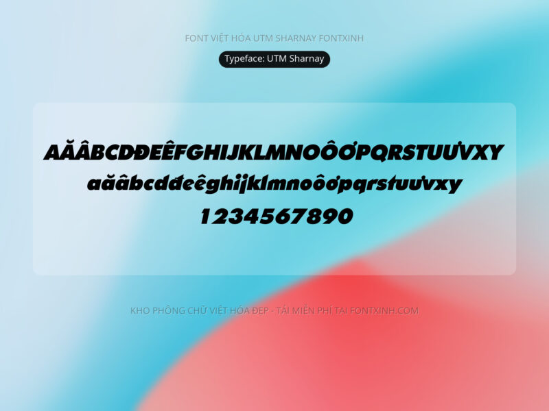 Font UTM Sharnay Font Xinh