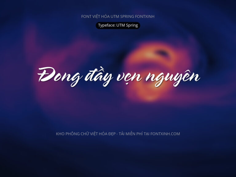 Font UTM Spring Font Xinh