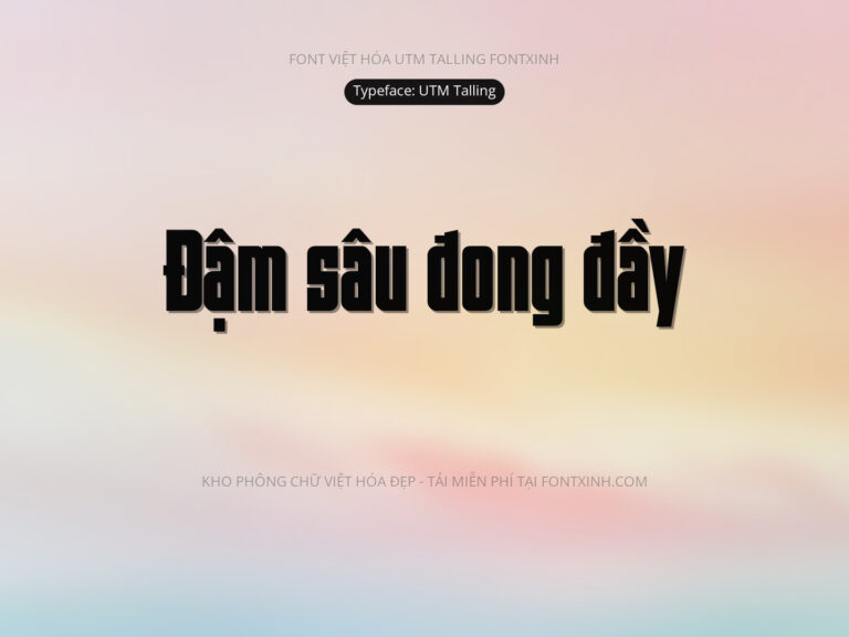 Font UTM Talling Font Xinh